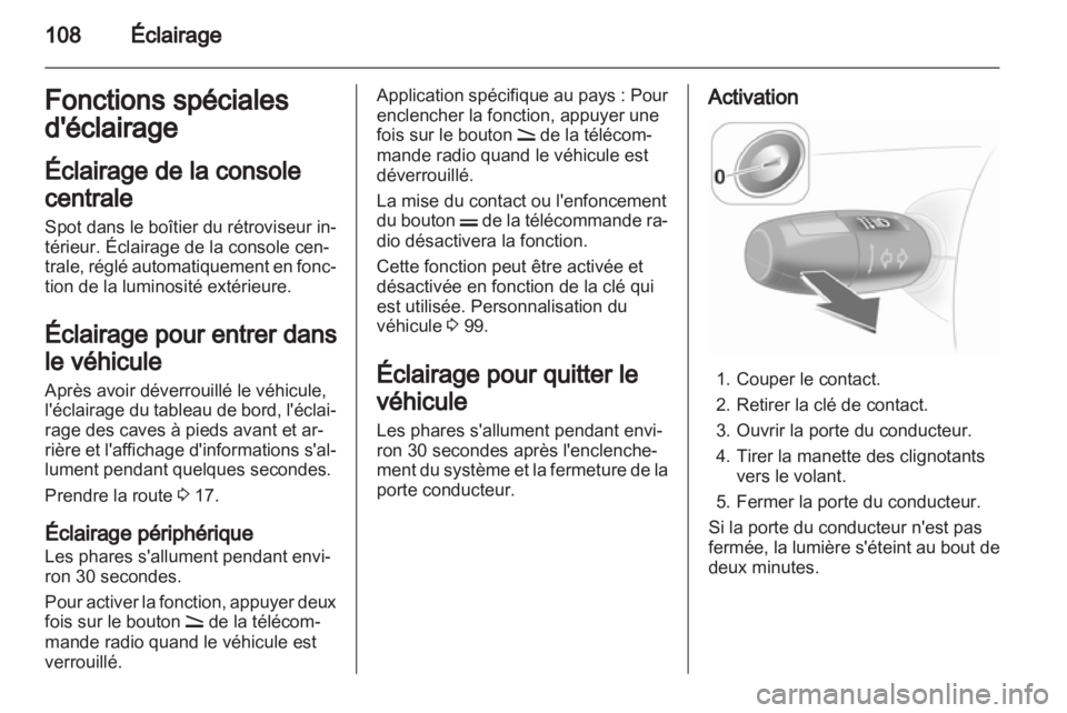 OPEL CORSA 2012.5  Manuel dutilisation (in French) 