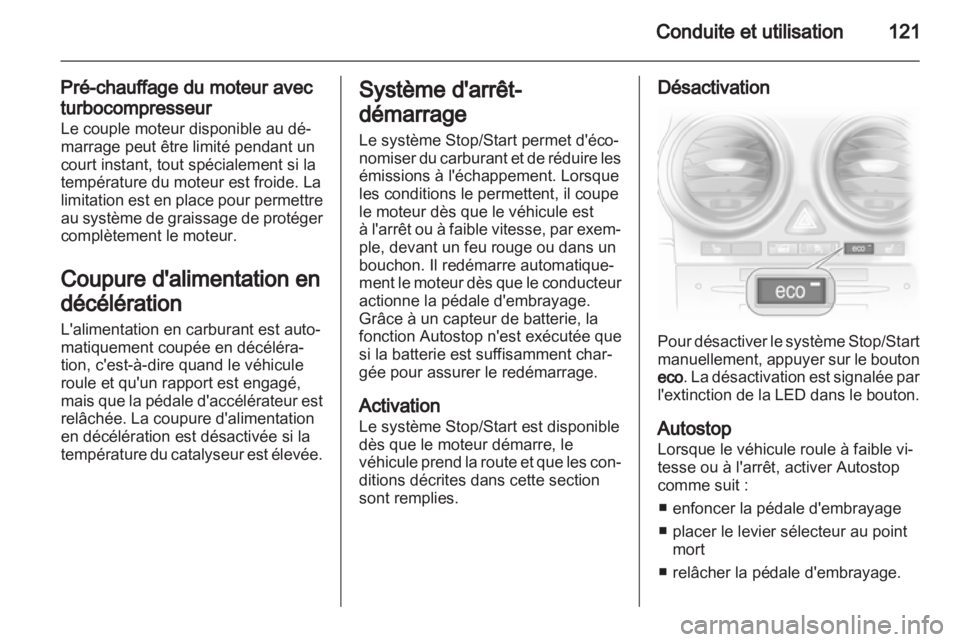 OPEL CORSA 2012.5  Manuel dutilisation (in French) 