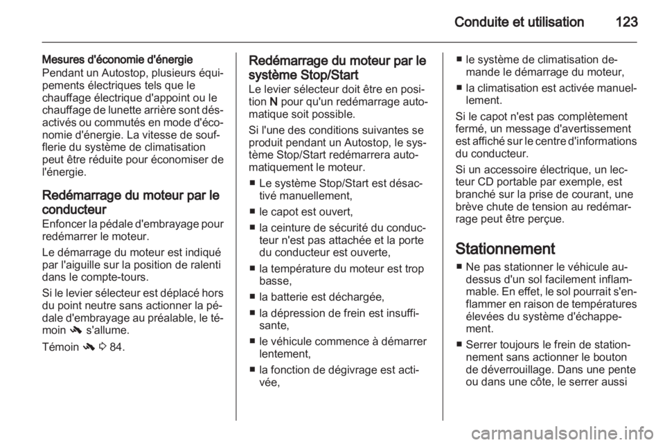 OPEL CORSA 2012.5  Manuel dutilisation (in French) 