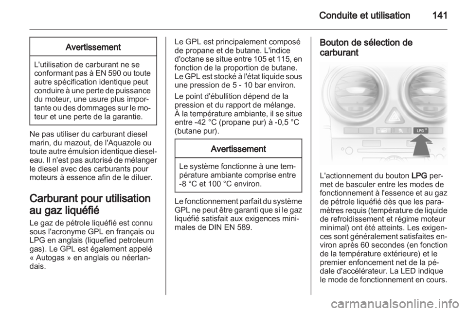 OPEL CORSA 2012.5  Manuel dutilisation (in French) 