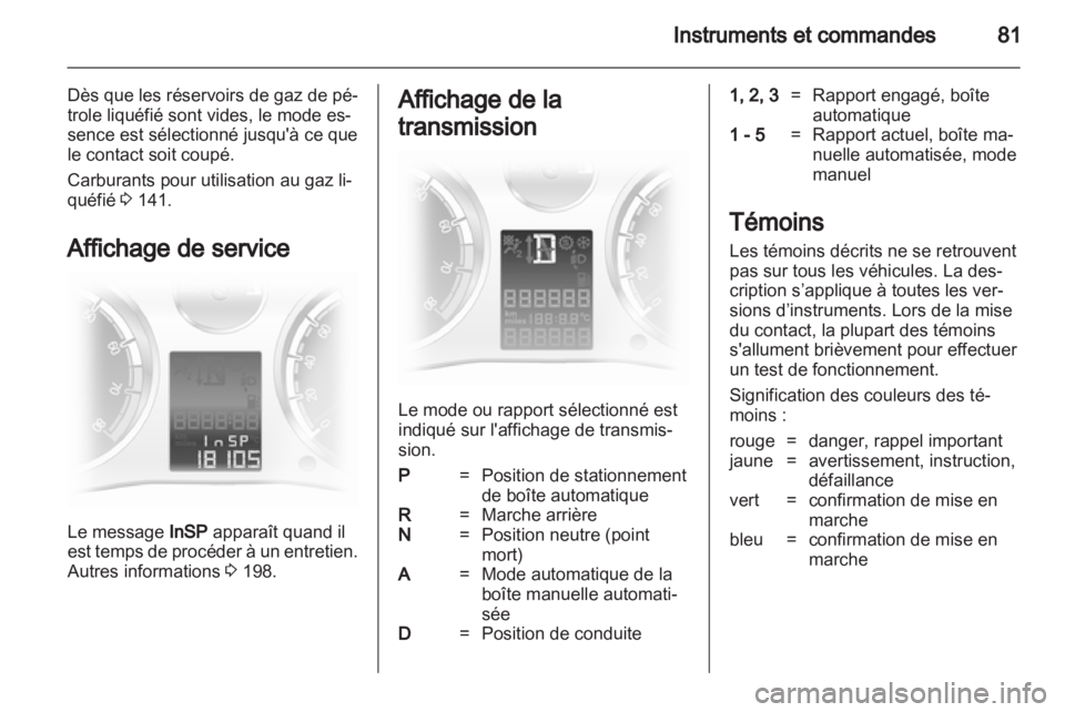 OPEL CORSA 2012.5  Manuel dutilisation (in French) 