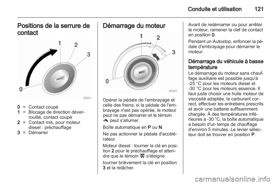 OPEL CORSA 2013  Manuel dutilisation (in French) 