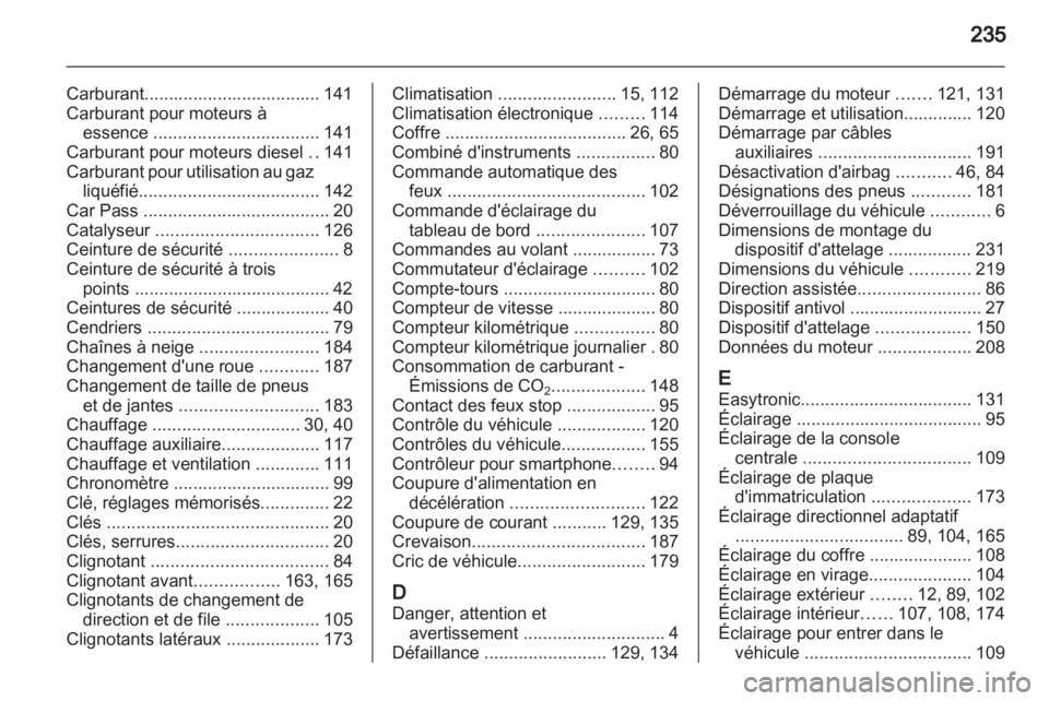 OPEL CORSA 2013  Manuel dutilisation (in French) 