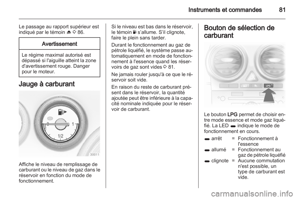 OPEL CORSA 2013  Manuel dutilisation (in French) 