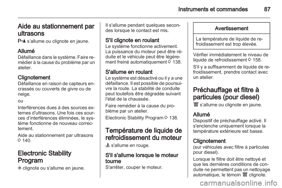 OPEL CORSA 2013  Manuel dutilisation (in French) 