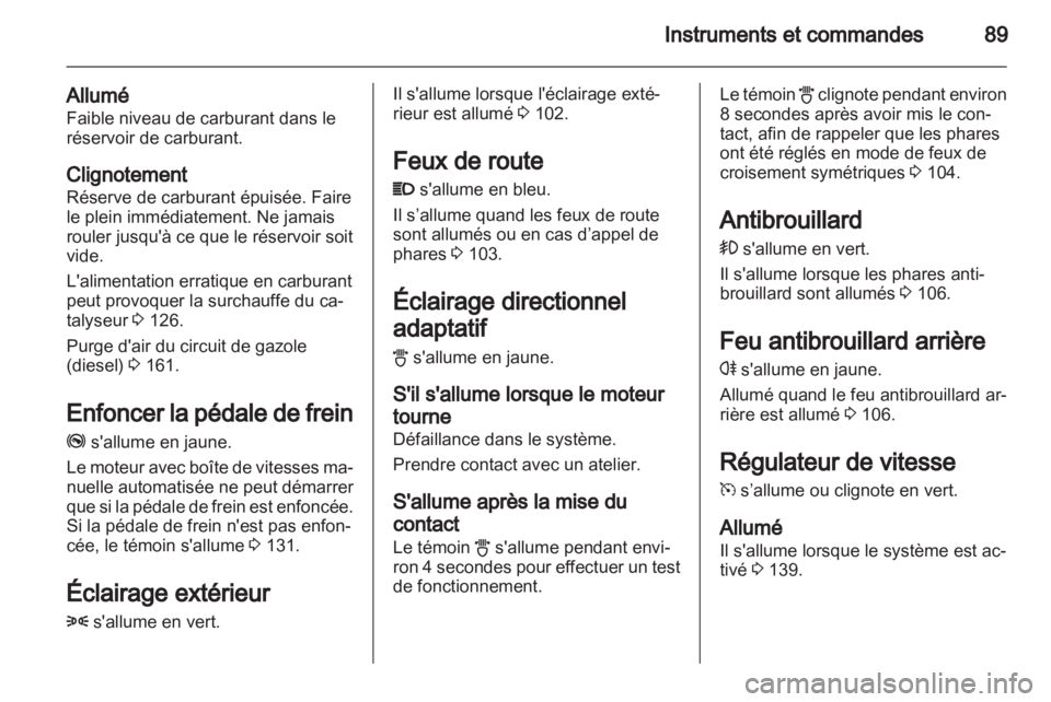 OPEL CORSA 2013  Manuel dutilisation (in French) 