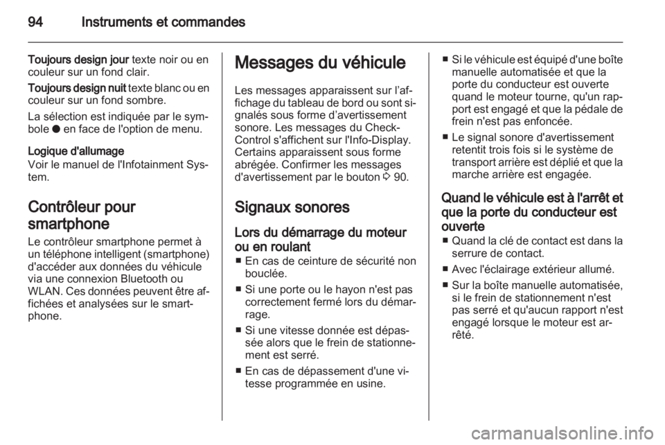 OPEL CORSA 2013  Manuel dutilisation (in French) 