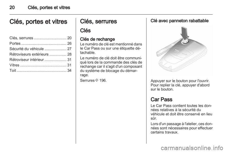 OPEL CORSA 2013.5  Manuel dutilisation (in French) 