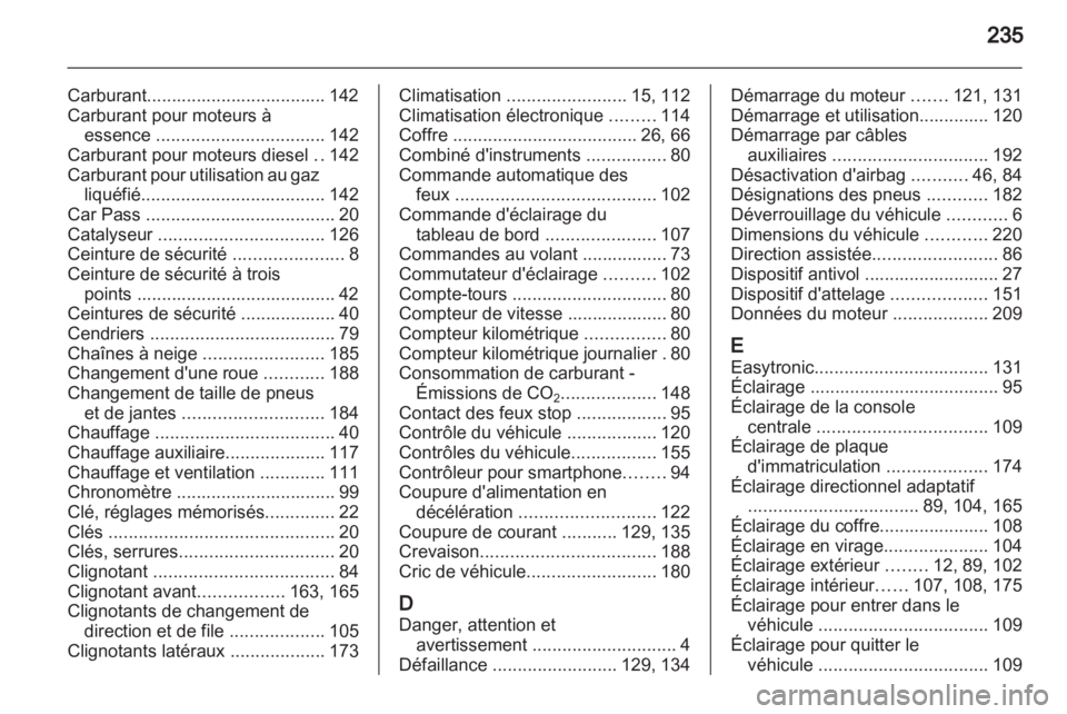 OPEL CORSA 2013.5  Manuel dutilisation (in French) 