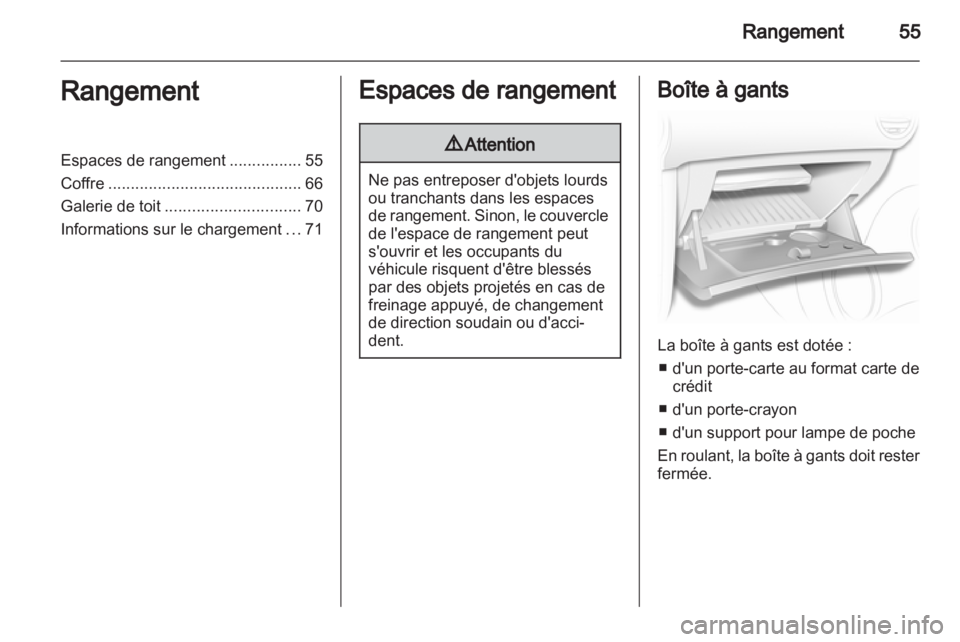 OPEL CORSA 2013.5  Manuel dutilisation (in French) 