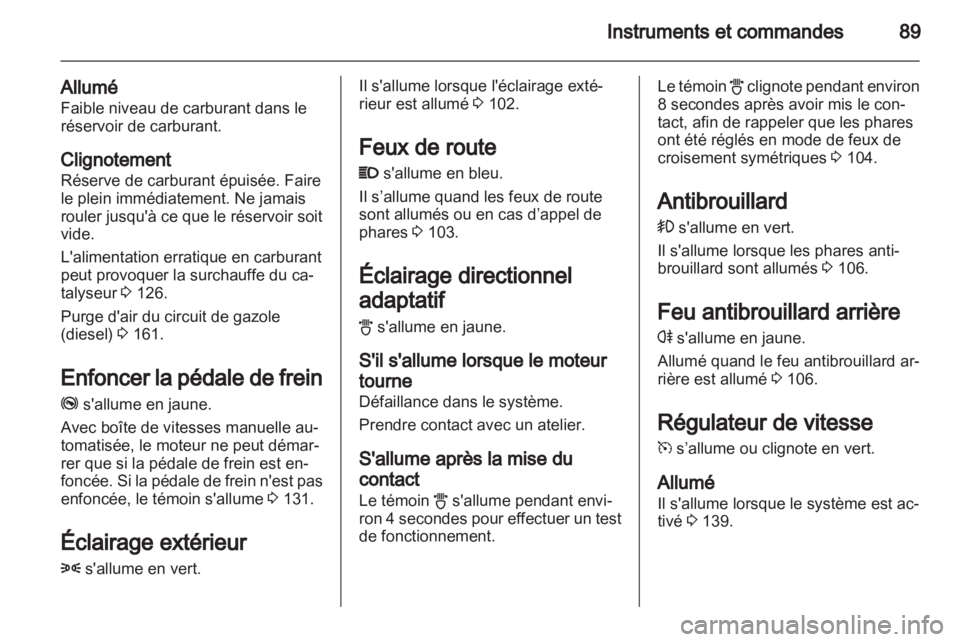 OPEL CORSA 2013.5  Manuel dutilisation (in French) 