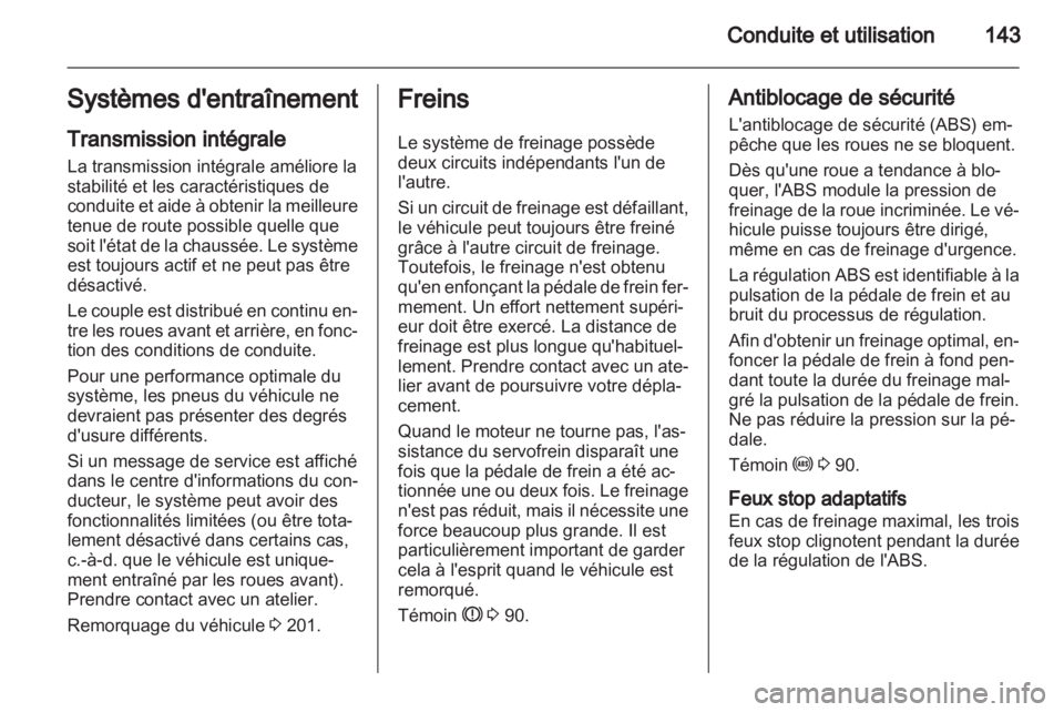 OPEL INSIGNIA 2010  Manuel dutilisation (in French) 