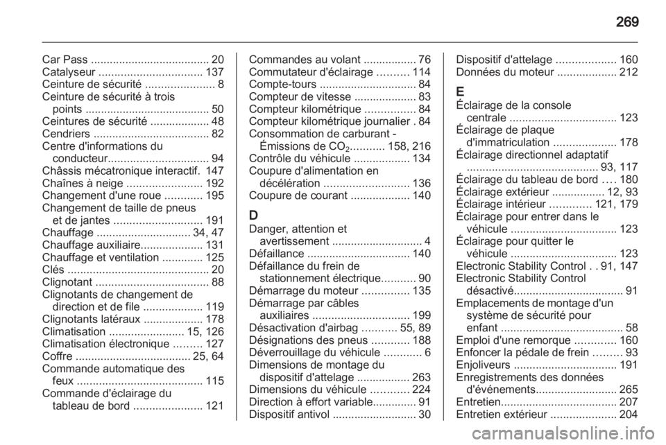 OPEL INSIGNIA 2010  Manuel dutilisation (in French) 