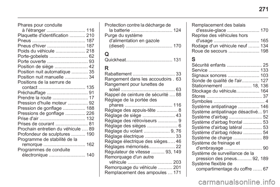 OPEL INSIGNIA 2010  Manuel dutilisation (in French) 