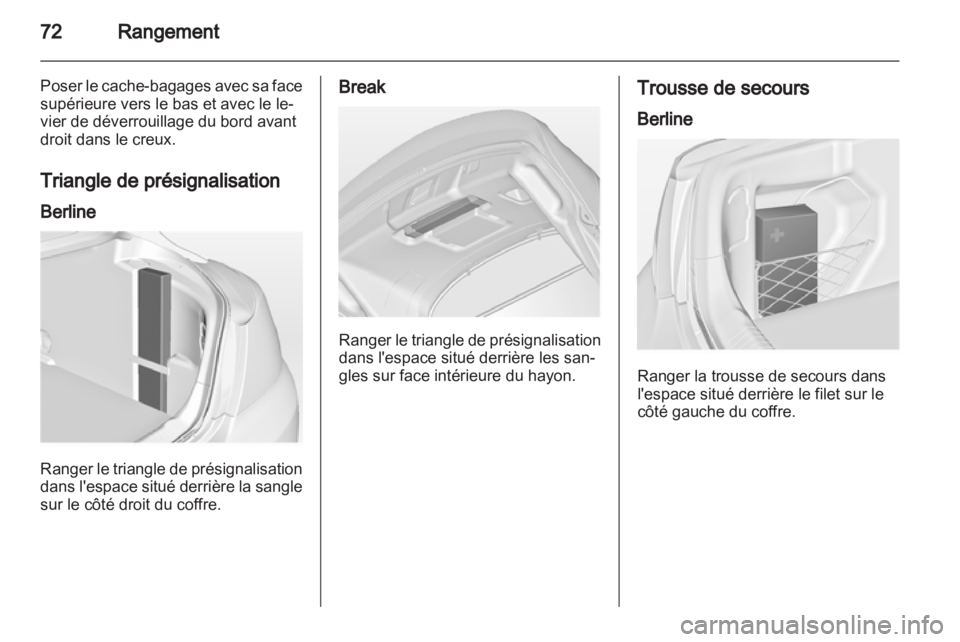 OPEL INSIGNIA 2010  Manuel dutilisation (in French) 