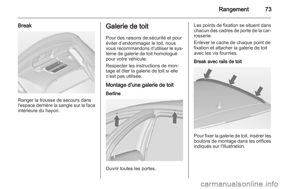 OPEL INSIGNIA 2010  Manuel dutilisation (in French) 