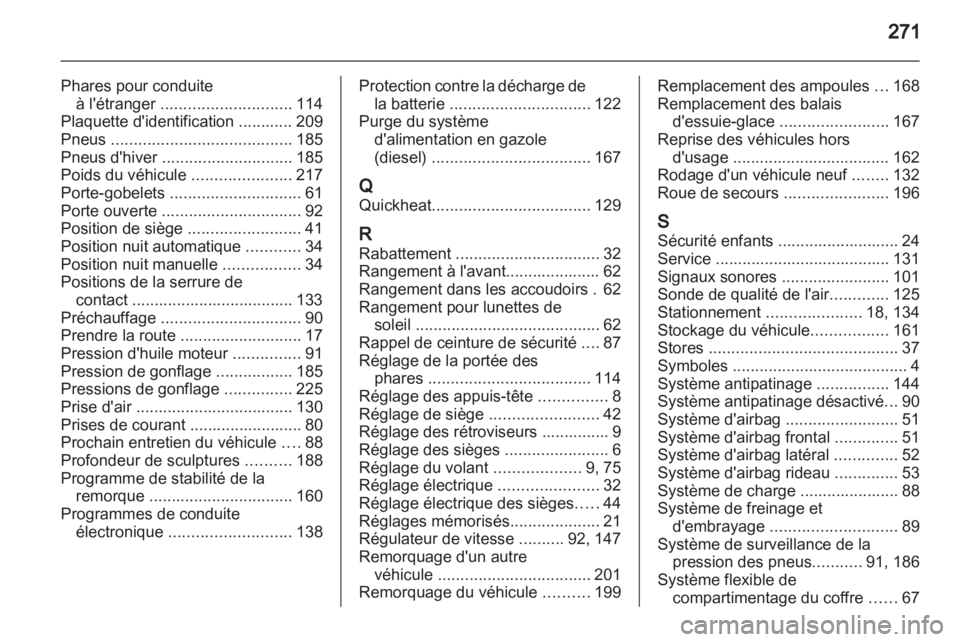 OPEL INSIGNIA 2010.5  Manuel dutilisation (in French) 