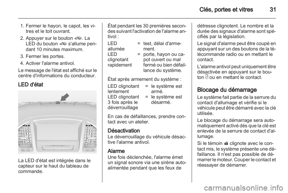OPEL INSIGNIA 2010.5  Manuel dutilisation (in French) 