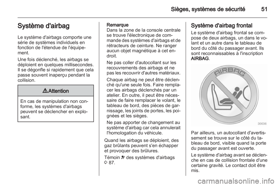 OPEL INSIGNIA 2010.5  Manuel dutilisation (in French) 