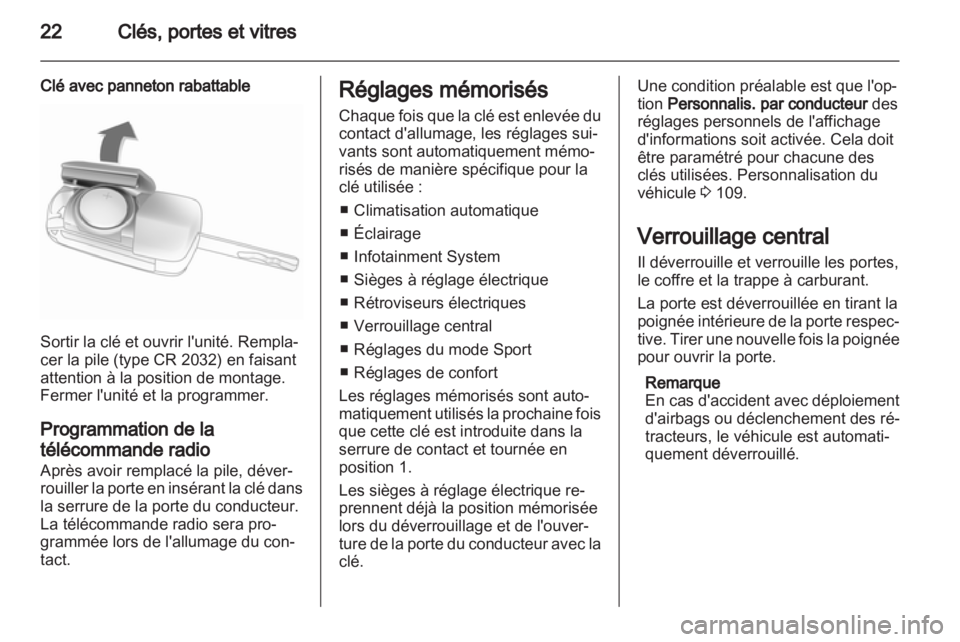 OPEL INSIGNIA 2011  Manuel dutilisation (in French) 