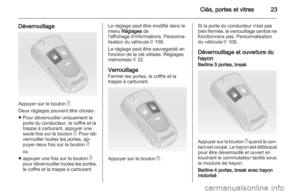 OPEL INSIGNIA 2011  Manuel dutilisation (in French) 