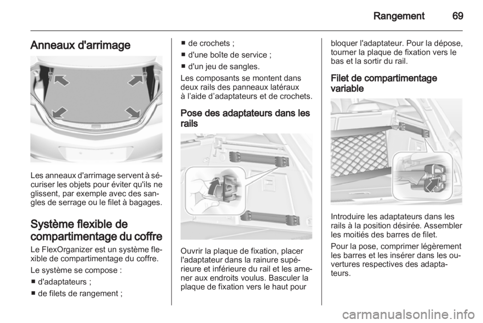 OPEL INSIGNIA 2011.5  Manuel dutilisation (in French) 