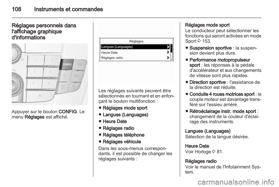 OPEL INSIGNIA 2012  Manuel dutilisation (in French) 