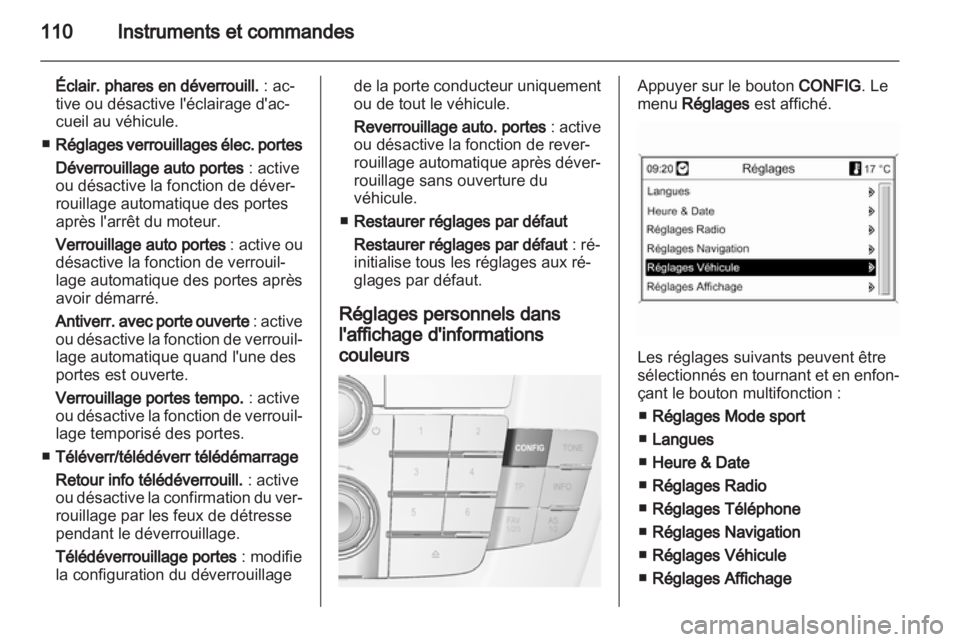 OPEL INSIGNIA 2012  Manuel dutilisation (in French) 