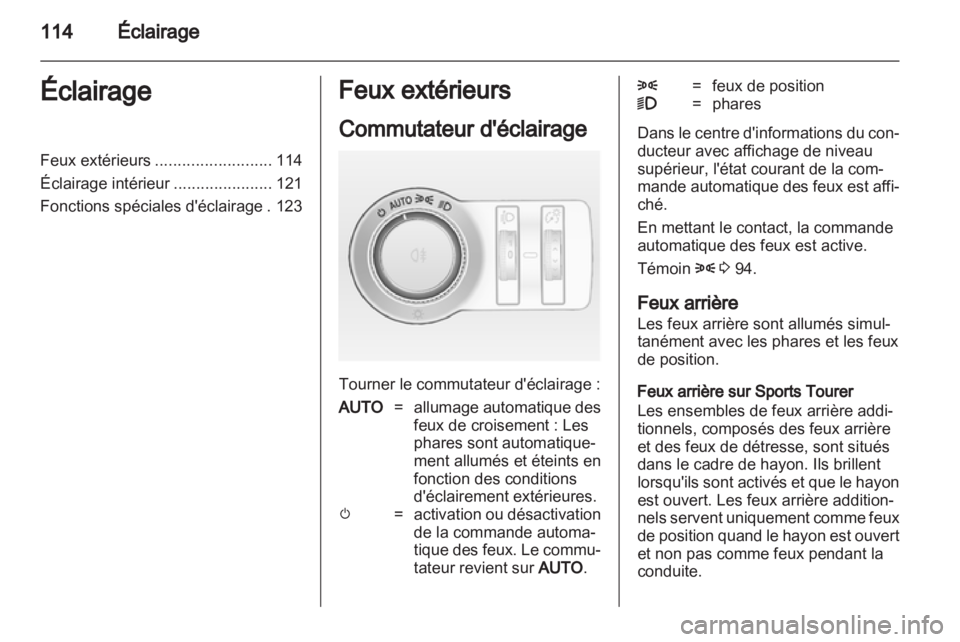 OPEL INSIGNIA 2012  Manuel dutilisation (in French) 