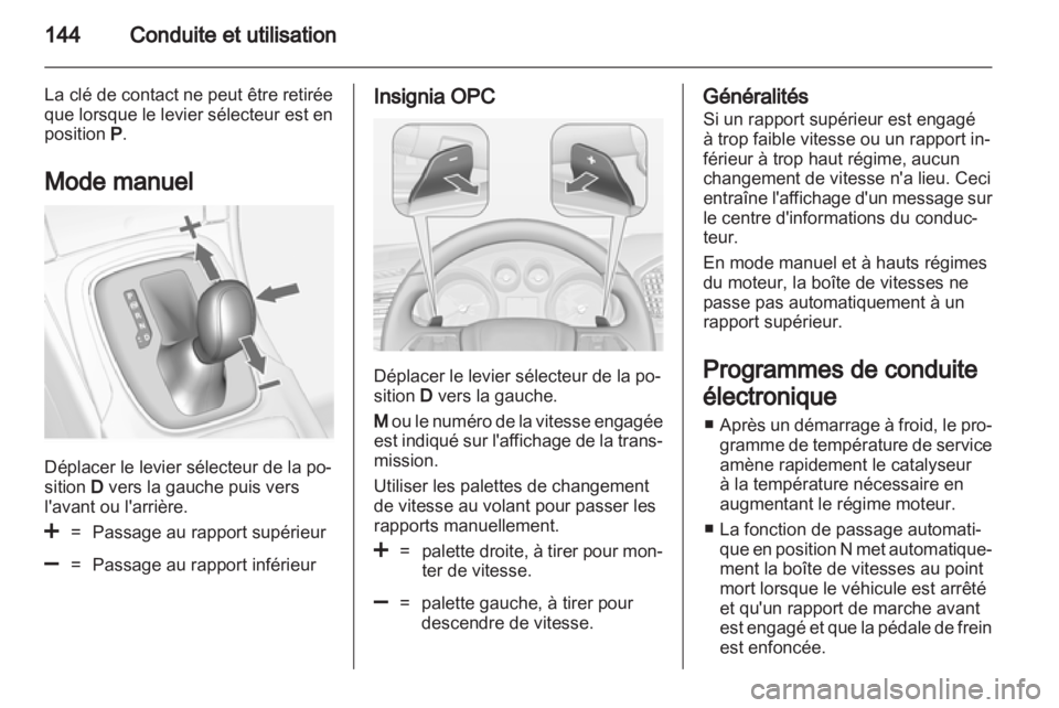 OPEL INSIGNIA 2012  Manuel dutilisation (in French) 