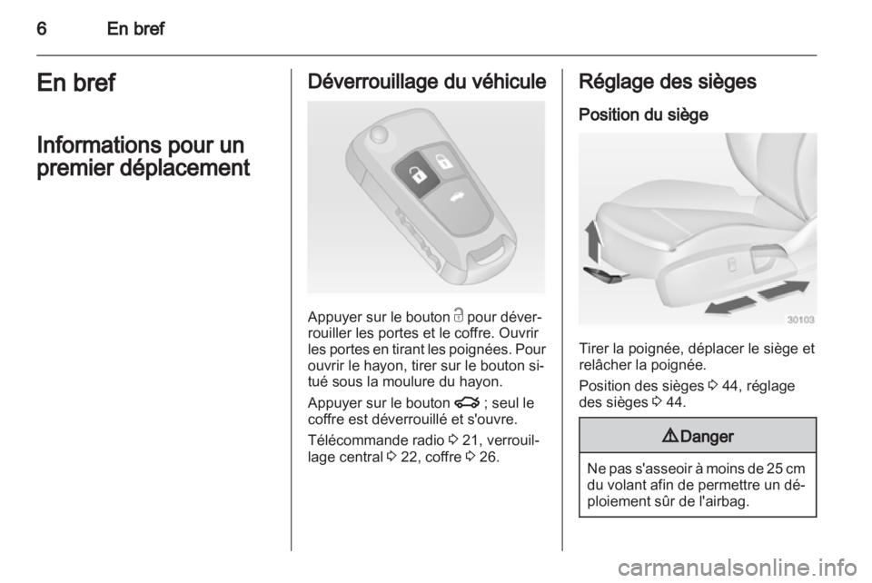 OPEL INSIGNIA 2012  Manuel dutilisation (in French) 