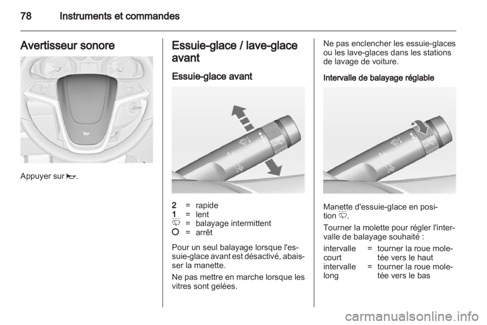 OPEL INSIGNIA 2012  Manuel dutilisation (in French) 