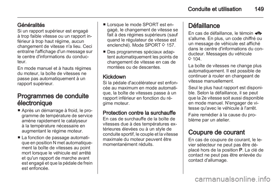 OPEL INSIGNIA 2012.5  Manuel dutilisation (in French) 