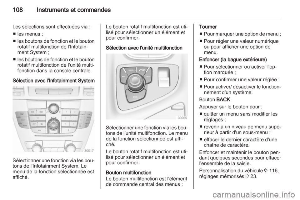 OPEL INSIGNIA 2013  Manuel dutilisation (in French) 