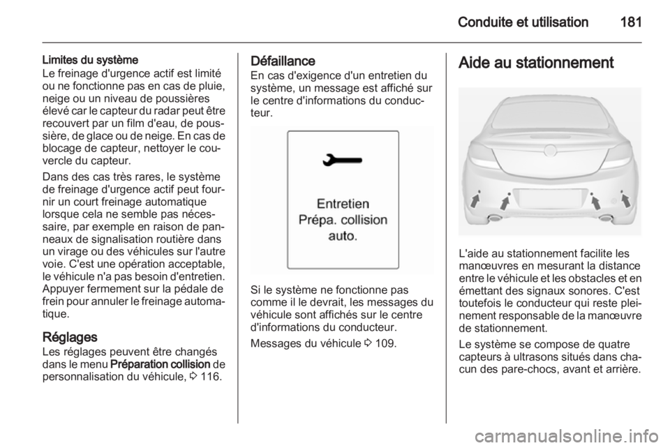 OPEL INSIGNIA 2013  Manuel dutilisation (in French) 