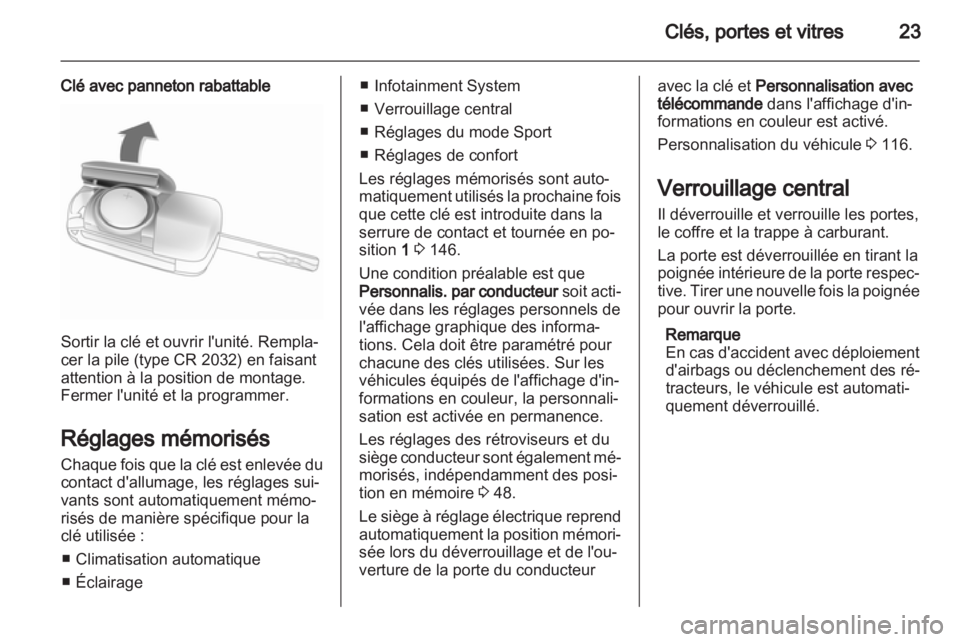 OPEL INSIGNIA 2013  Manuel dutilisation (in French) 