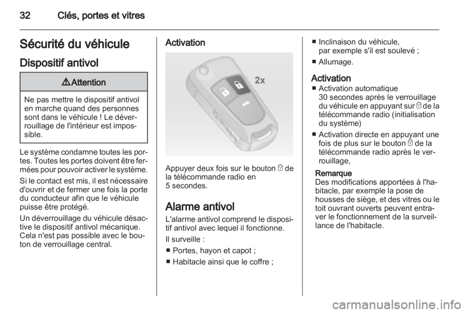 OPEL INSIGNIA 2013  Manuel dutilisation (in French) 