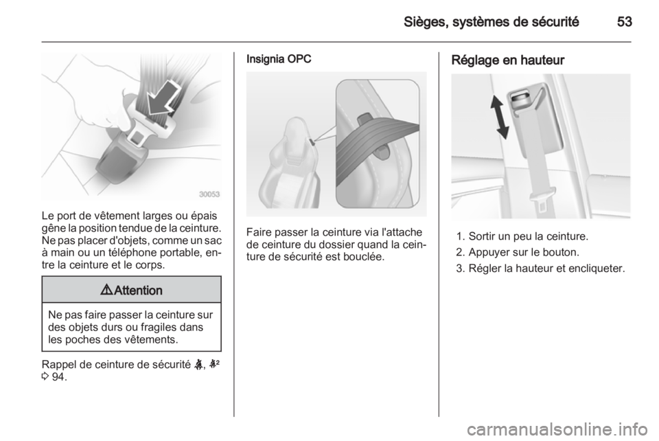 OPEL INSIGNIA 2013  Manuel dutilisation (in French) 
