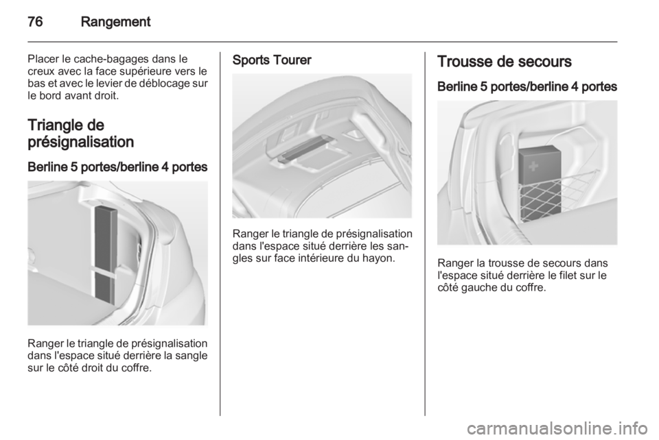 OPEL INSIGNIA 2013  Manuel dutilisation (in French) 