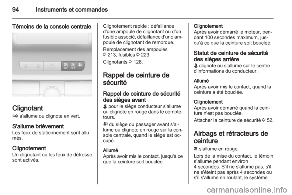 OPEL INSIGNIA 2013  Manuel dutilisation (in French) 
