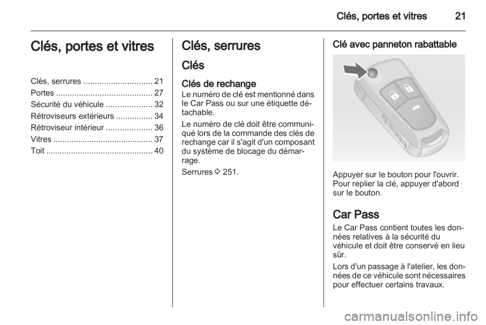 OPEL INSIGNIA 2013.5  Manuel dutilisation (in French) 