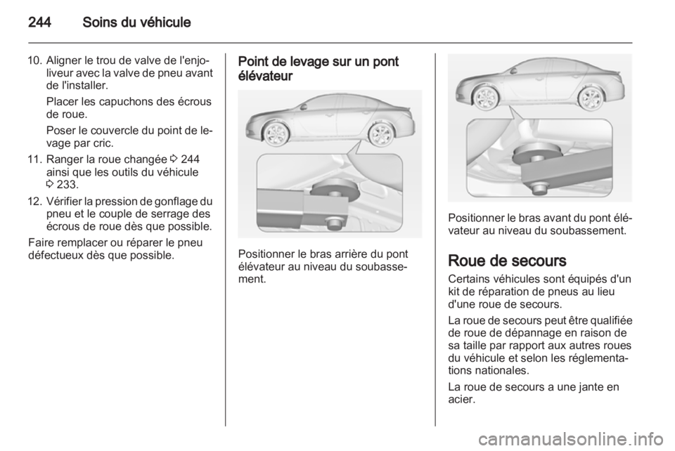 OPEL INSIGNIA 2013.5  Manuel dutilisation (in French) 