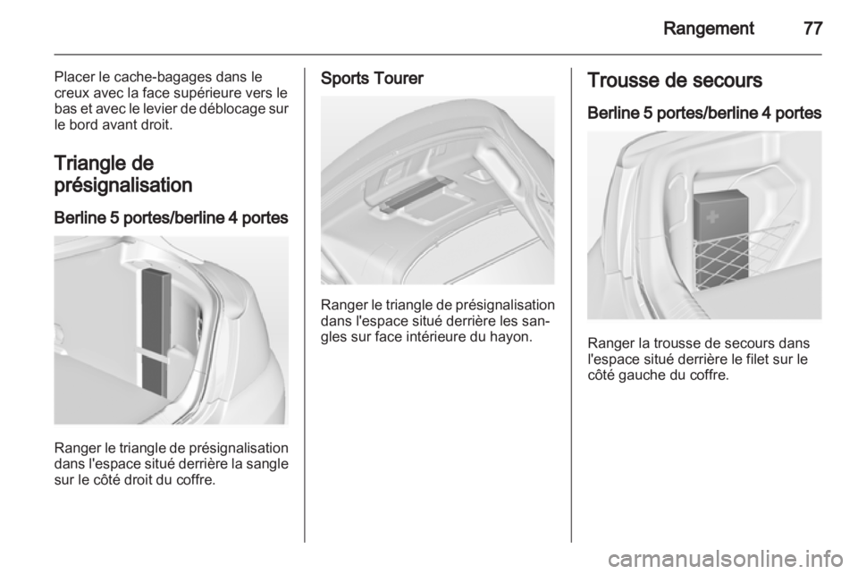 OPEL INSIGNIA 2013.5  Manuel dutilisation (in French) 