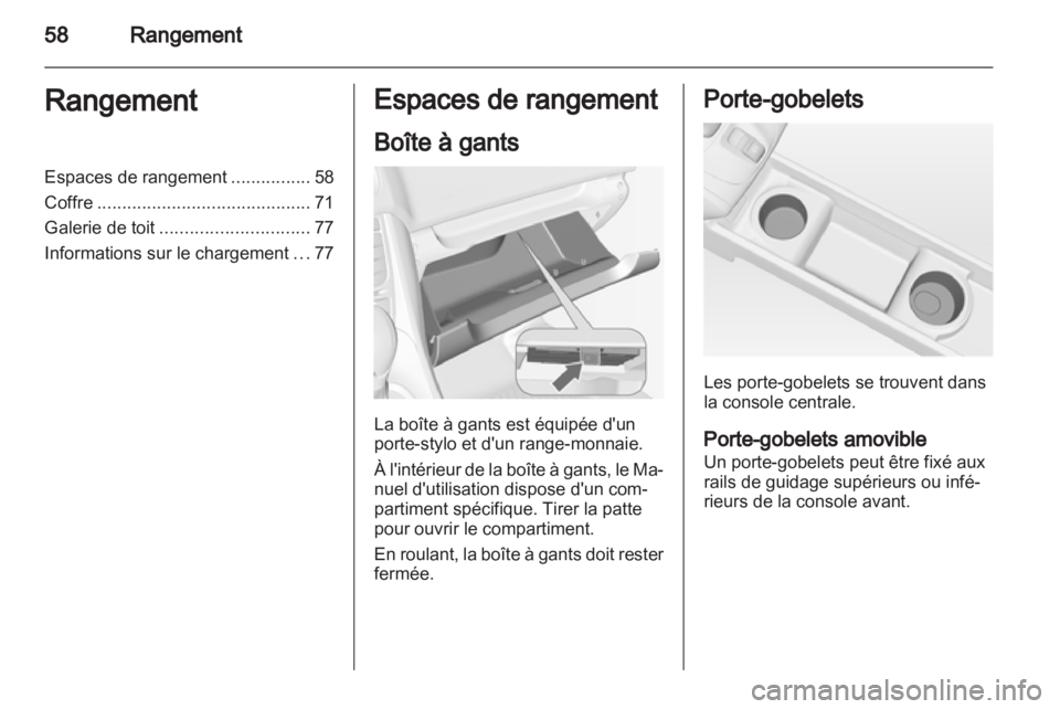 OPEL MERIVA 2011  Manuel dutilisation (in French) 