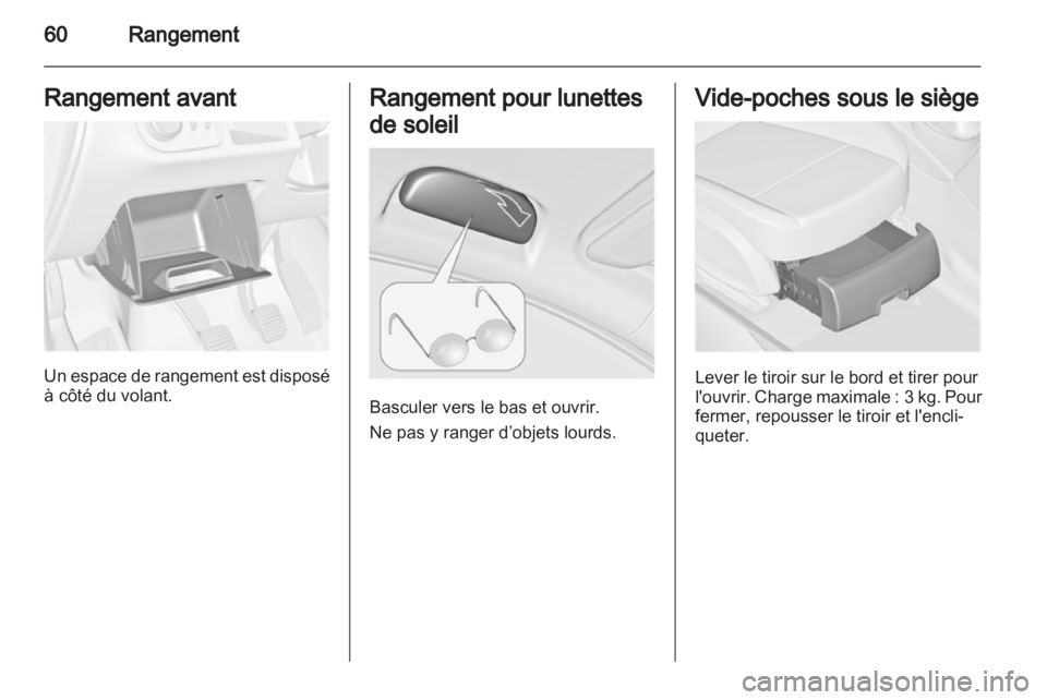 OPEL MERIVA 2011  Manuel dutilisation (in French) 