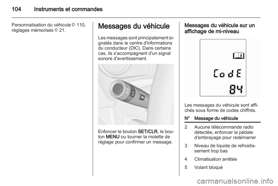 OPEL MERIVA 2011.5  Manuel dutilisation (in French) 