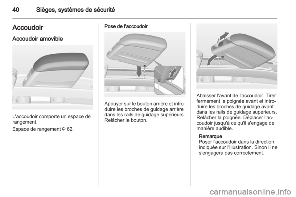 OPEL MERIVA 2011.5  Manuel dutilisation (in French) 