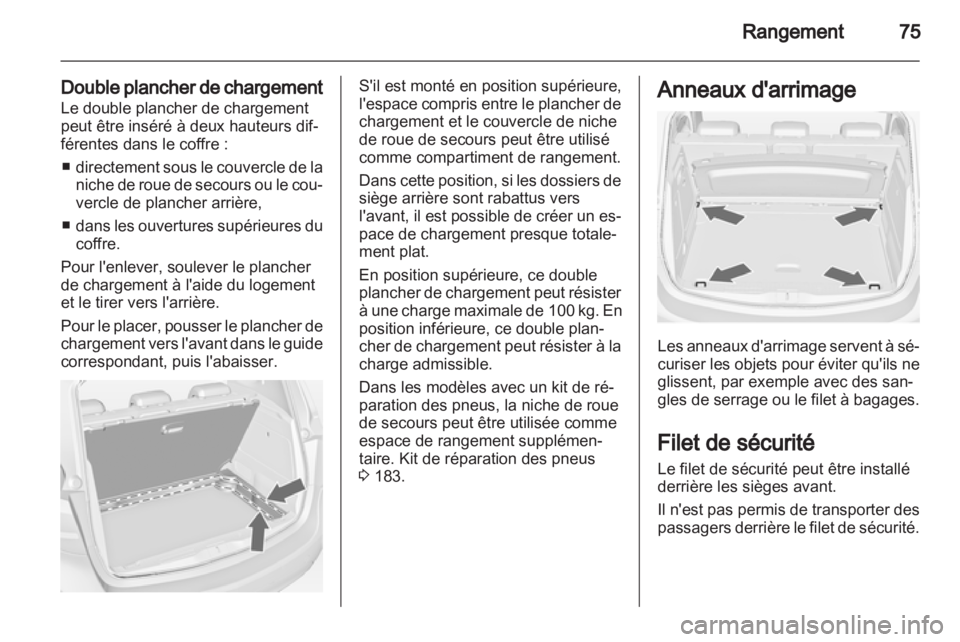 OPEL MERIVA 2011.5  Manuel dutilisation (in French) 