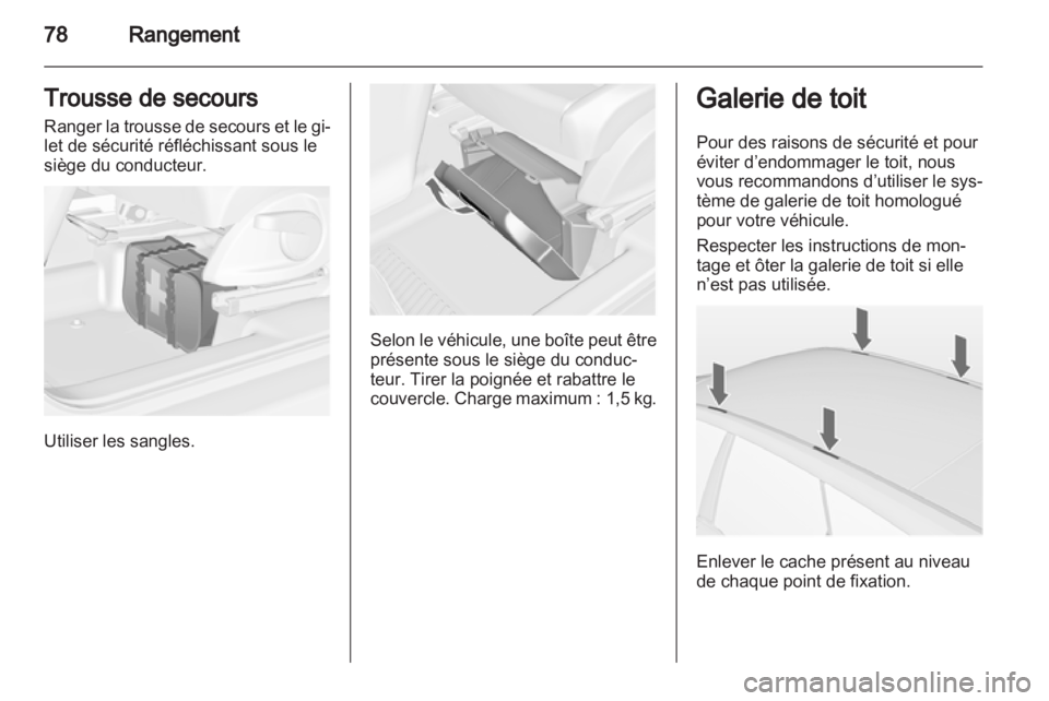 OPEL MERIVA 2011.5  Manuel dutilisation (in French) 
