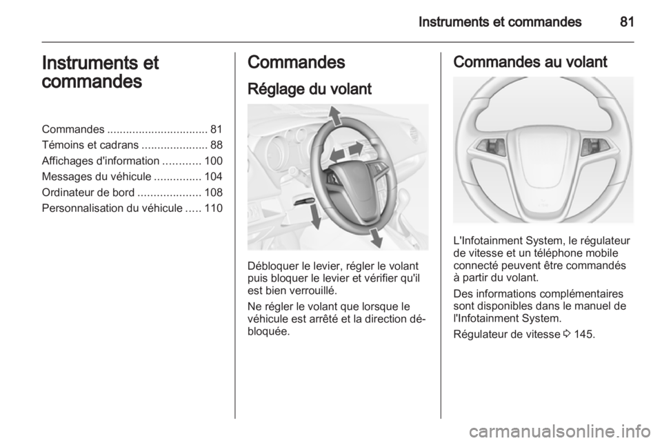 OPEL MERIVA 2011.5  Manuel dutilisation (in French) 